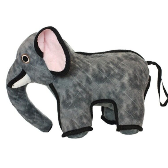 Tuffy Dog Toys ~ T-Z Elephant ~ Zoo Series ~ 15x10x8” ~ No Squeaker ~ Big Dogs - Picture 3 of 7